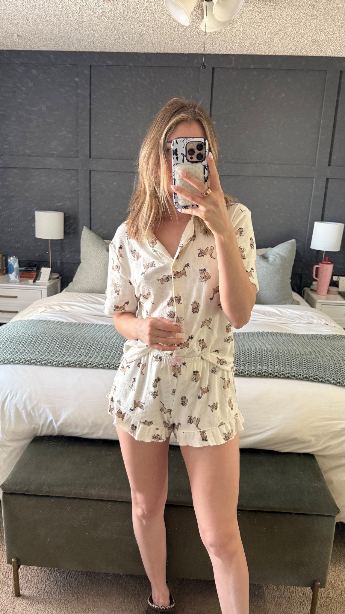 best pjs ever!!! 🐈💘 cat pajamas, target finds, pajama set, matching pajamas, shorts pj set, kitten kitty print jammies, soft pajama set 

#LTKmorningroutine #LTKgrwm #LTKselfcare