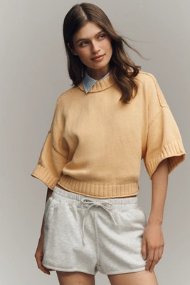 The Goldie Cotton Crew-Neck Sweater | Anthropologie (US)