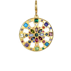 Mosaic Mandala Clip-On Charm | Sequin