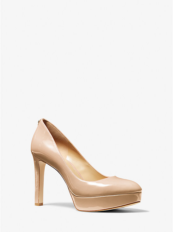 Chantal Faux Patent Leather Platform Pump | Michael Kors CA