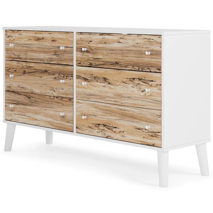 Weslaco 6 Drawer 59" W Double Dresser | Wayfair North America
