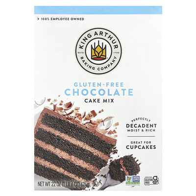 King Arthur Baking Company, Chocolate Cake Mix, Gluten Free, 22 oz (624 g) | iHerb