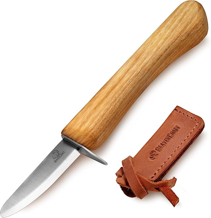 BeaverCraft Whittling Knife for Kids, Beginners - Safety Wood Carving Knife C1 Kid - Whittling Kn... | Amazon (US)
