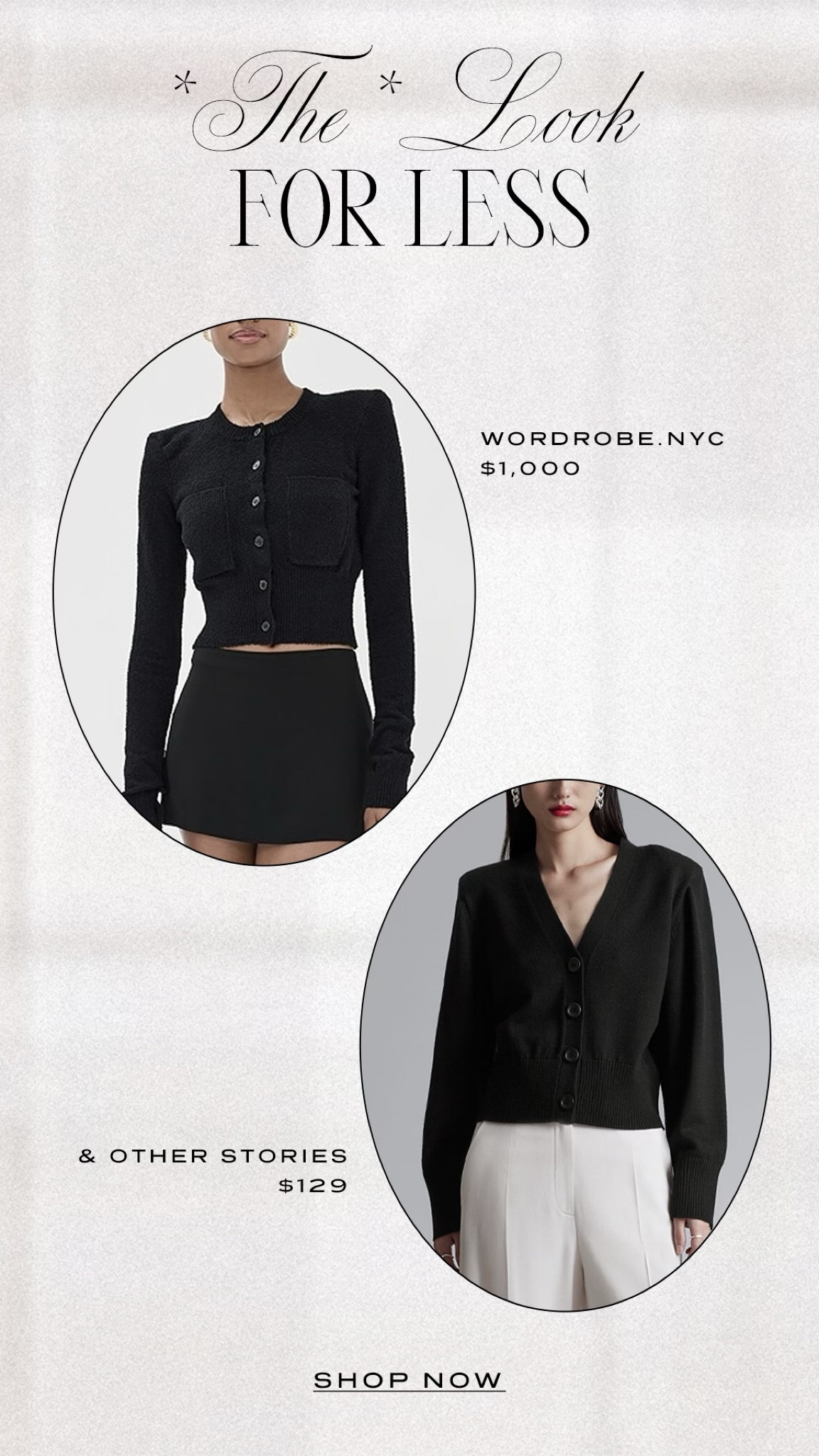 A chic black cardigan is my go to throw on at all times. Shop this look for less with this & Other Stories option!