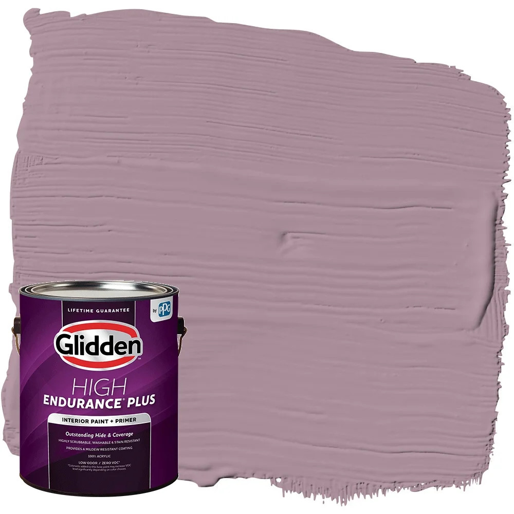 Glidden HEP Interior Paint and Primer, Sonata Mauve / Purple, 1 Gallon, Eggshell | Walmart (US)