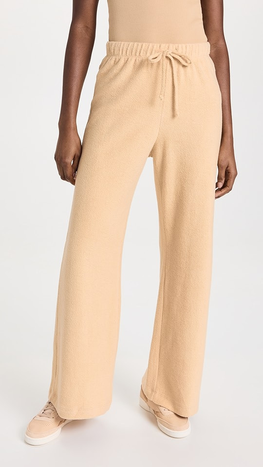 Brushed Terry Wide Leg Pants | Shopbop