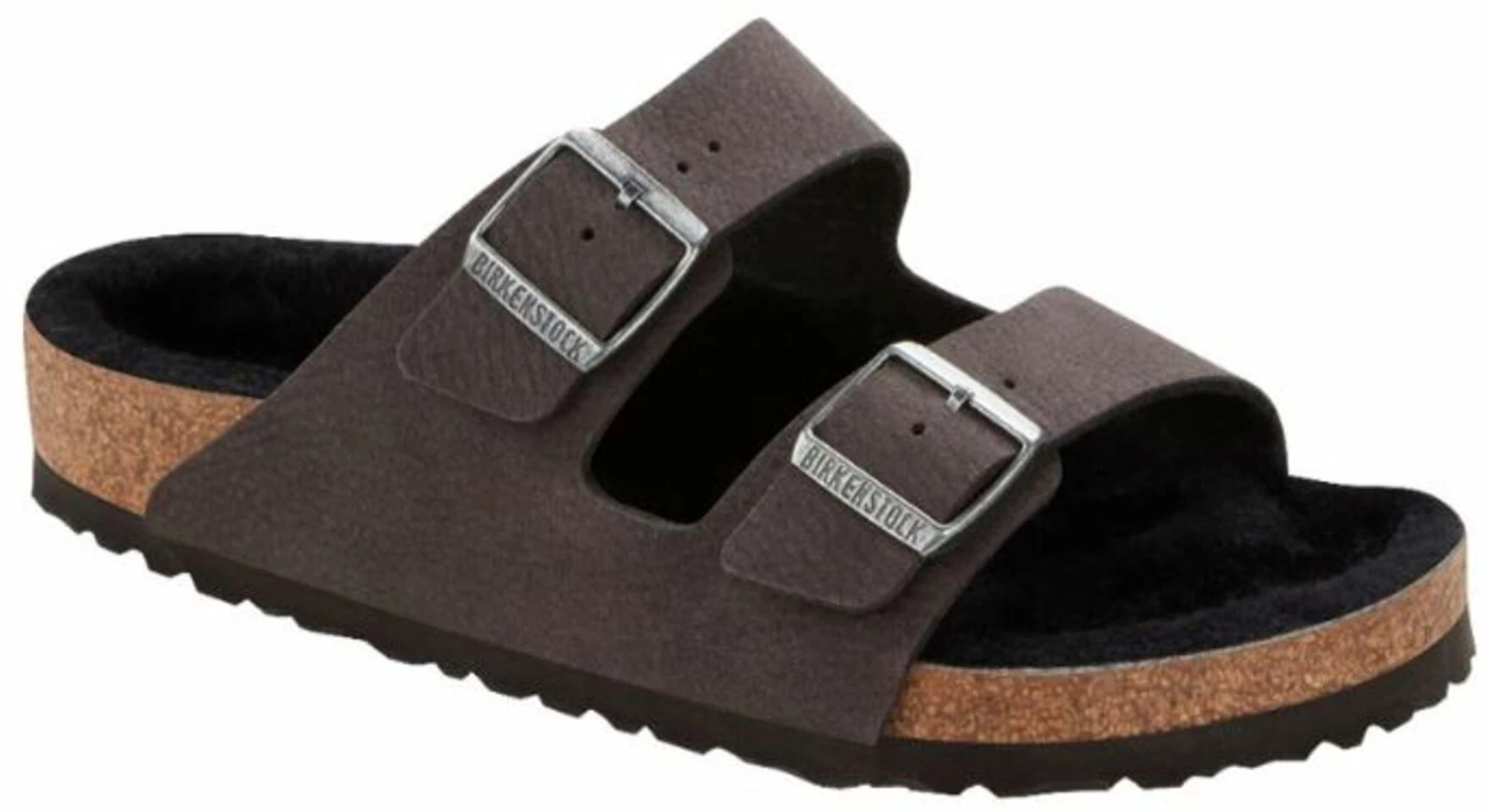 Birkenstock Women's Arizona Shearling Sandals, Black | Dick's Sporting Goods
