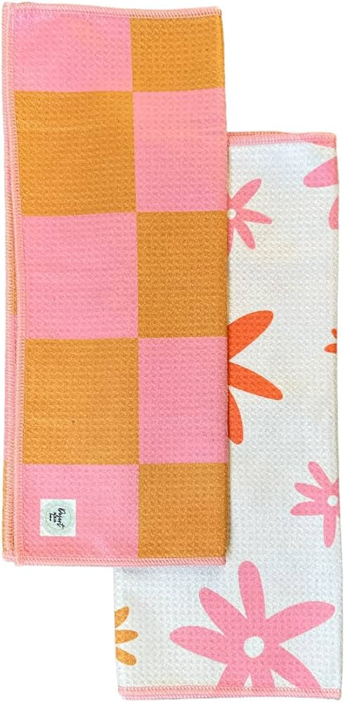 2 Pack Kitchen Towels || Dish Towels || Tea Towels || Designer Prints || Highly Absorbent || Hang... | Amazon (US)
