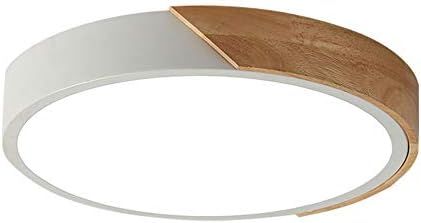 ViKaey Modern LED Ceiling Light, Minimalist Wood Style Flush Mount Ceiling Light Fixture, Circle ... | Amazon (US)