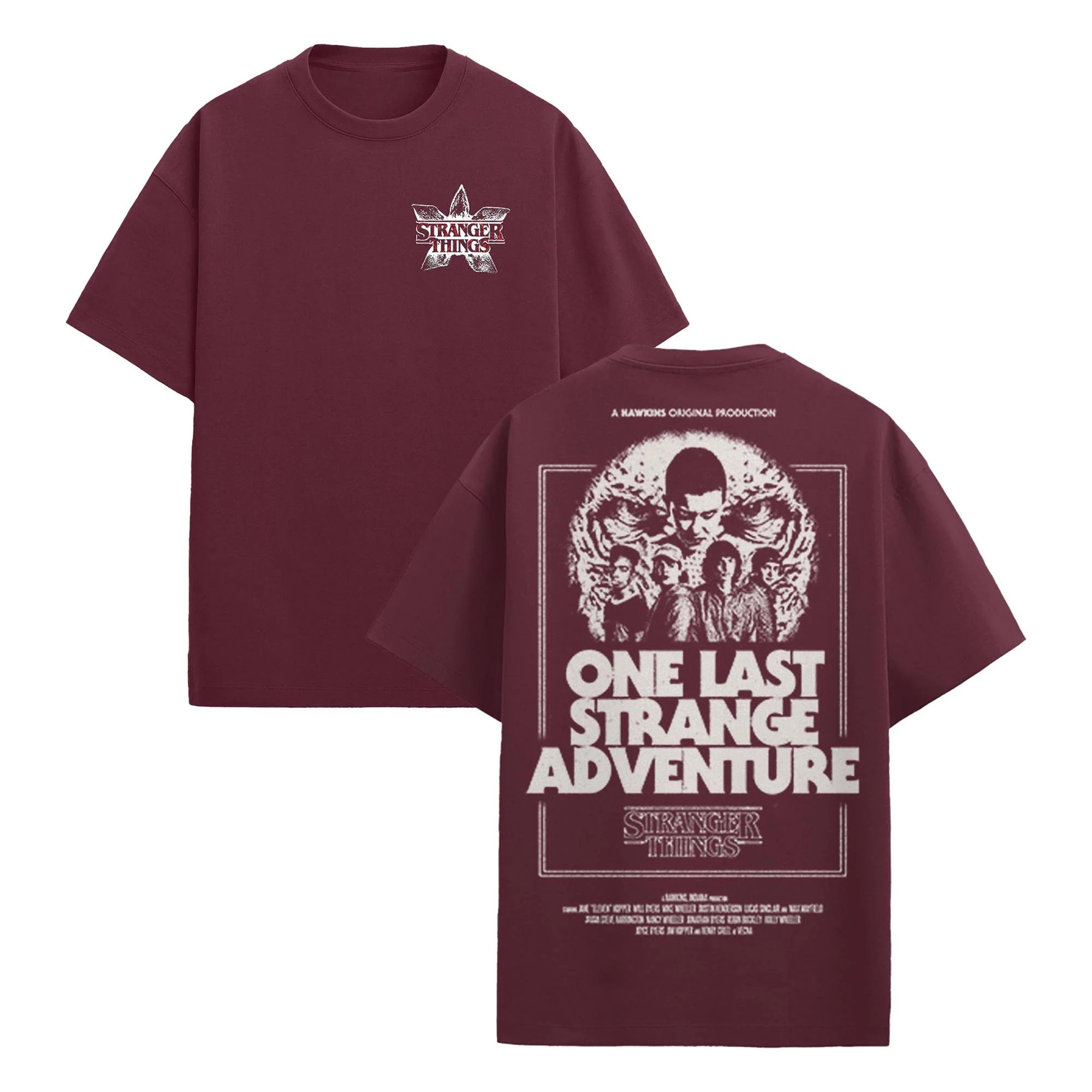 Netflix Men's Stranger Things Demogorgon One Last Adventure T Shirt | Walmart (US)