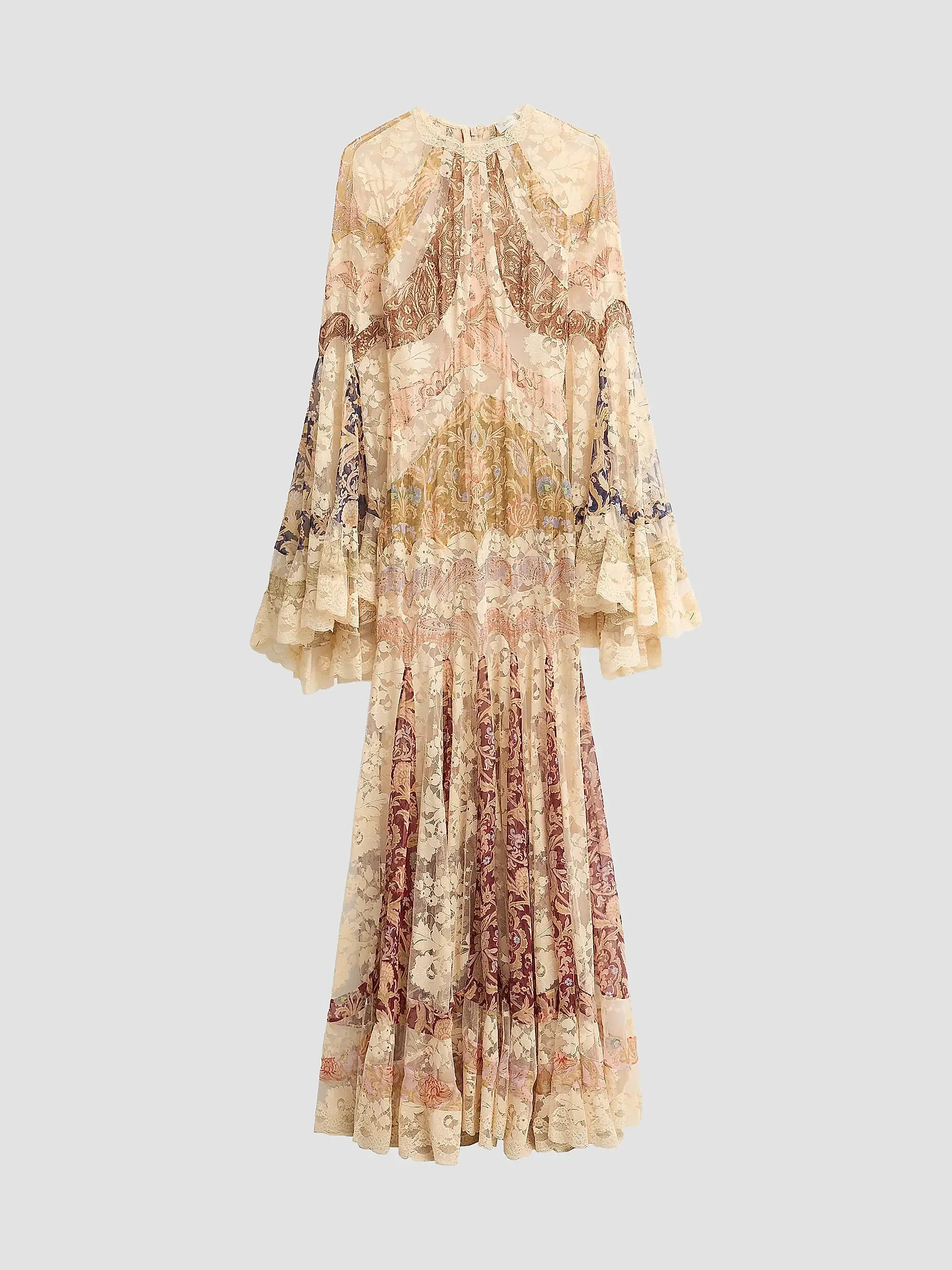 Zimmermann Valiant Floral Silk Patchwork Gown | Saks Fifth Avenue | Saks Fifth Avenue