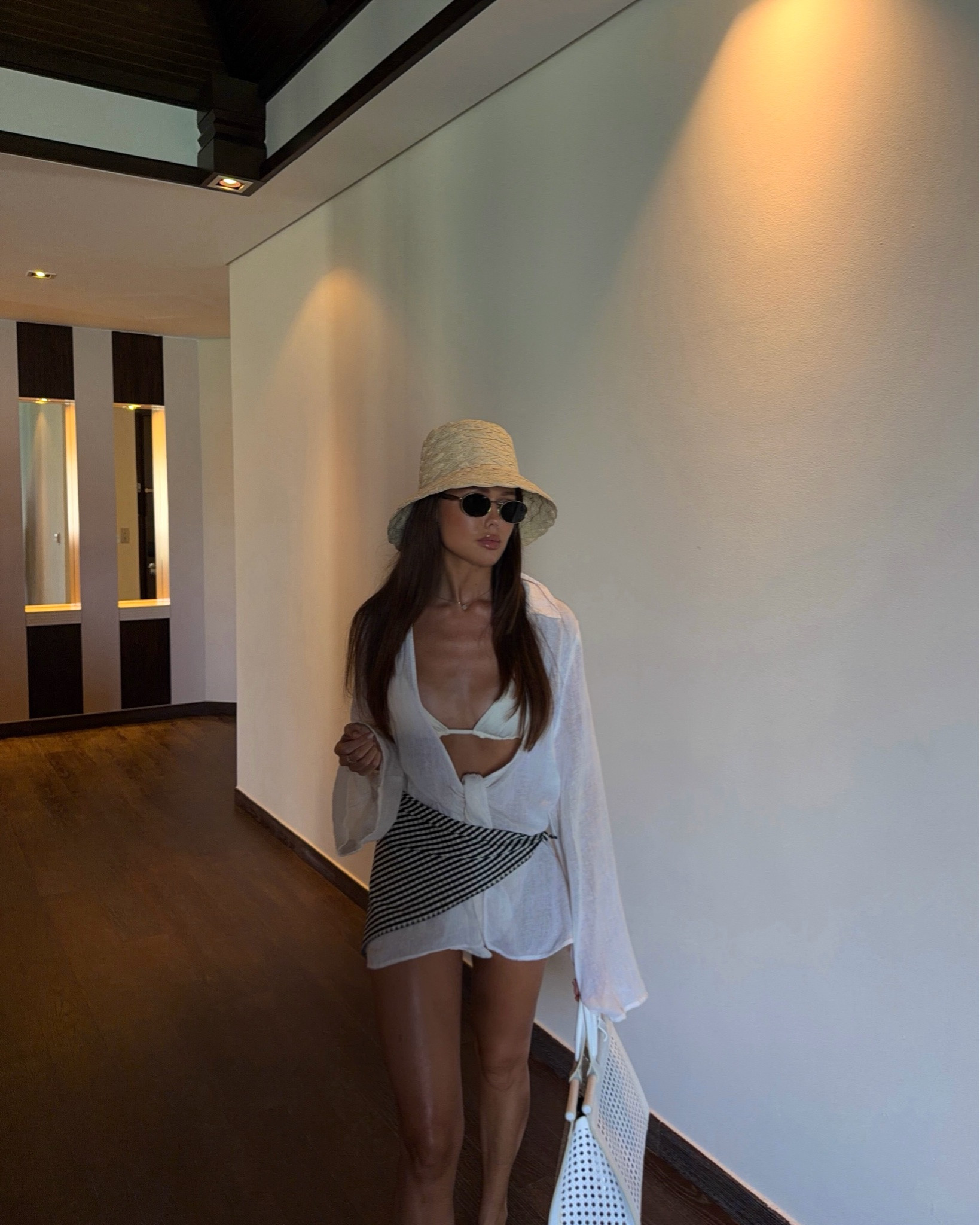 Full Monday Swimwear look 🌊 

Beach outfit, poolside, dubai style, bikini, linen shirt, scarf, raffia hat, chic swim, swimwear, resortwear, vacation, holiday outfit

#LTKstyletip #LTKtravel