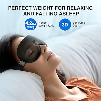 Amazon.com: YFONG Weighted Sleep Mask, Women Men 3D Blocking Lights Sleeping Mask (4.2oz/120g), P... | Amazon (US)