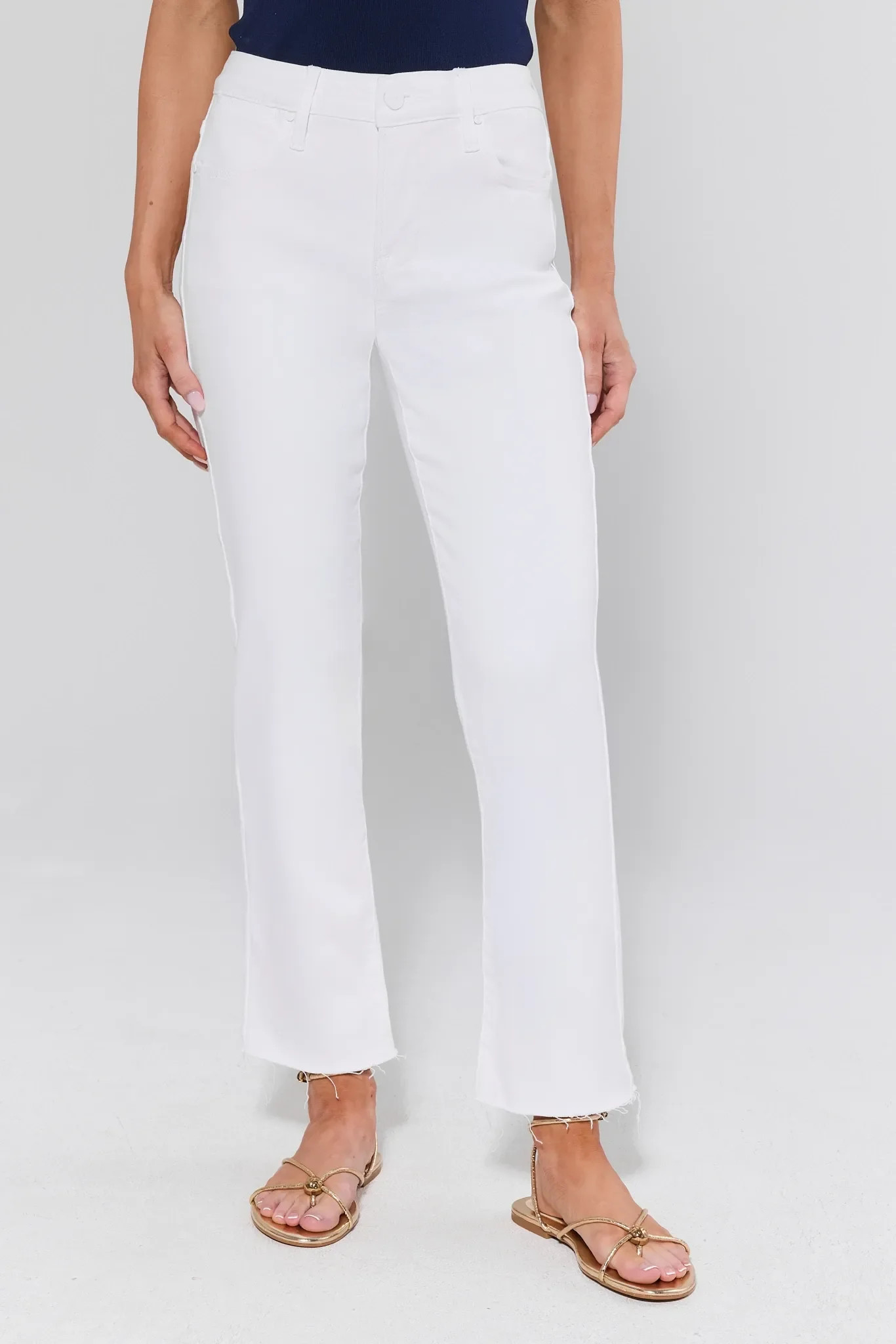Becca White Kick Flare Jeans | Avara