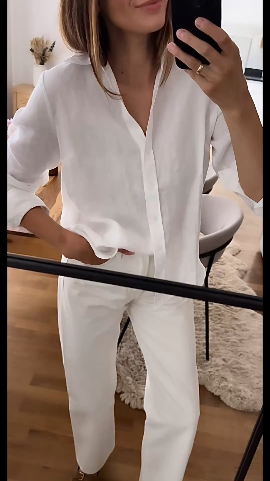 OOTD:
- light and breathable linen shirt @Boden (UK) - wearing size M/regular 
- Jeans - run big, wearing 25/31
- sandals @Boden (US)  - now on sale under €70 (tts, soft suede leather and comfy insole - work great for wider feet)
____
#SimpleStyling #ad #simpleoutfit

#LTKsummer #LTKstyletip