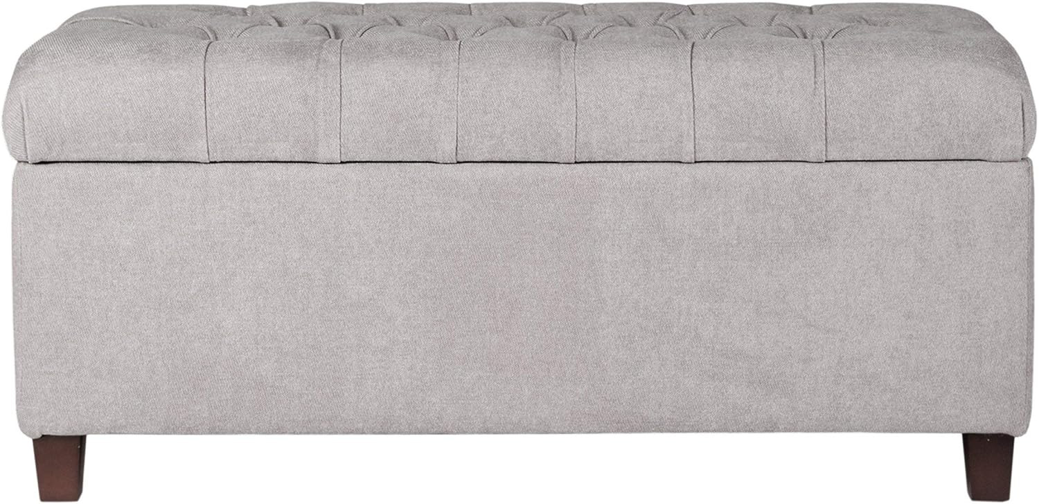 Homepop Home Decor | Tufted Ainsley Button Storage Ottoman Bench with Hinged Lid | Ottoman Bench ... | Amazon (US)