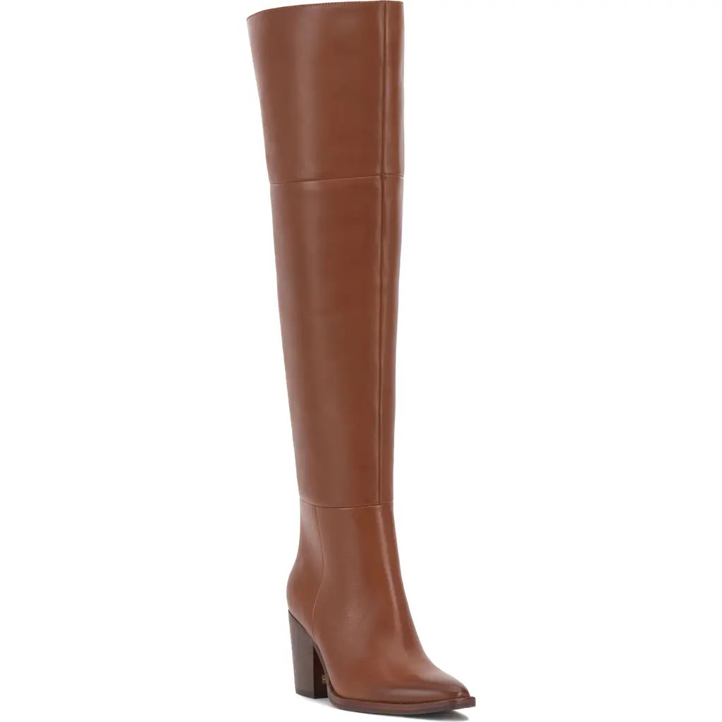 Vince Camuto Paulie Over the Knee Boot in Whiskey Brown Leather at Nordstrom Rack, Size 7 Regular Calf | Nordstrom Rack