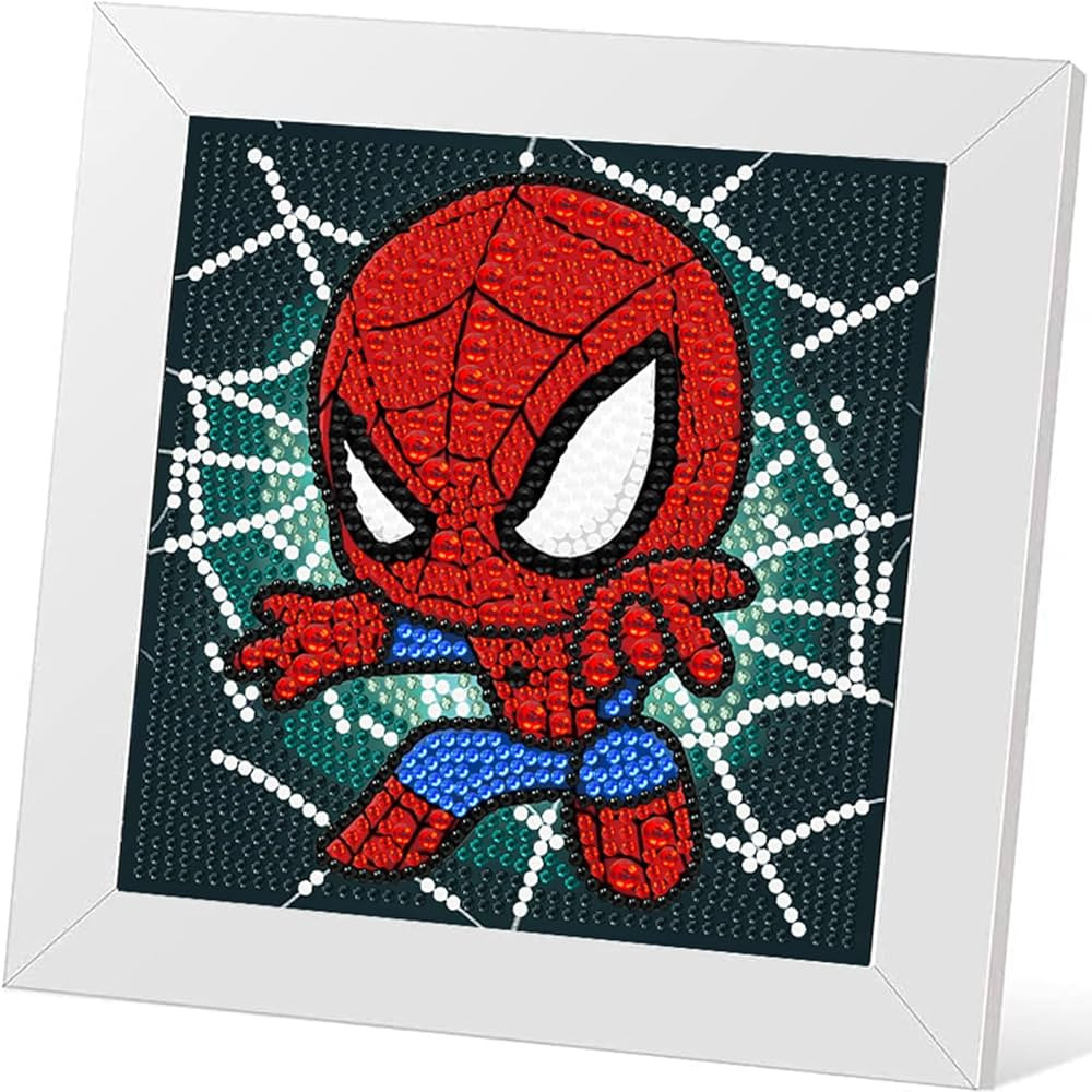 Cartoon Diamond Art Painting Kits for Kids with Frame,Cartoon Diamond Art for Kids Ages 4-8-12,Ea... | Amazon (US)