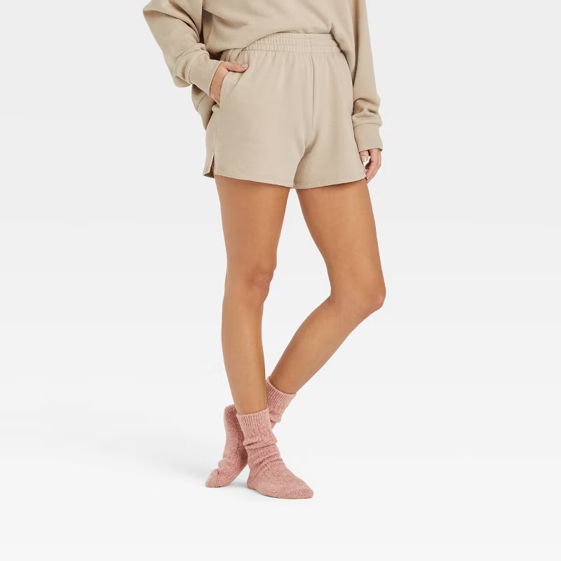 Women's French Terry Lounge Shorts - Colsie™ | Target