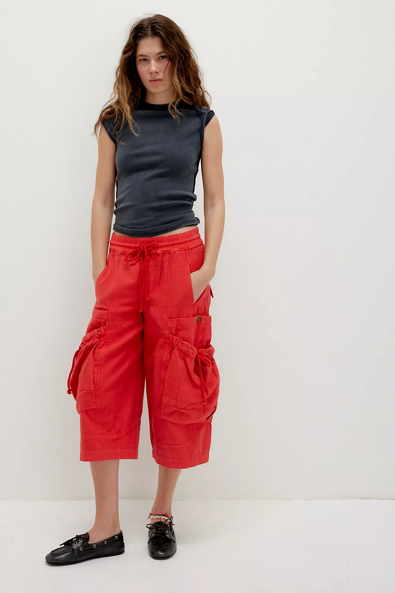 We The Free Ashton Crop Pull-On Cargo Pants | Free People (Global - UK&FR Excluded)