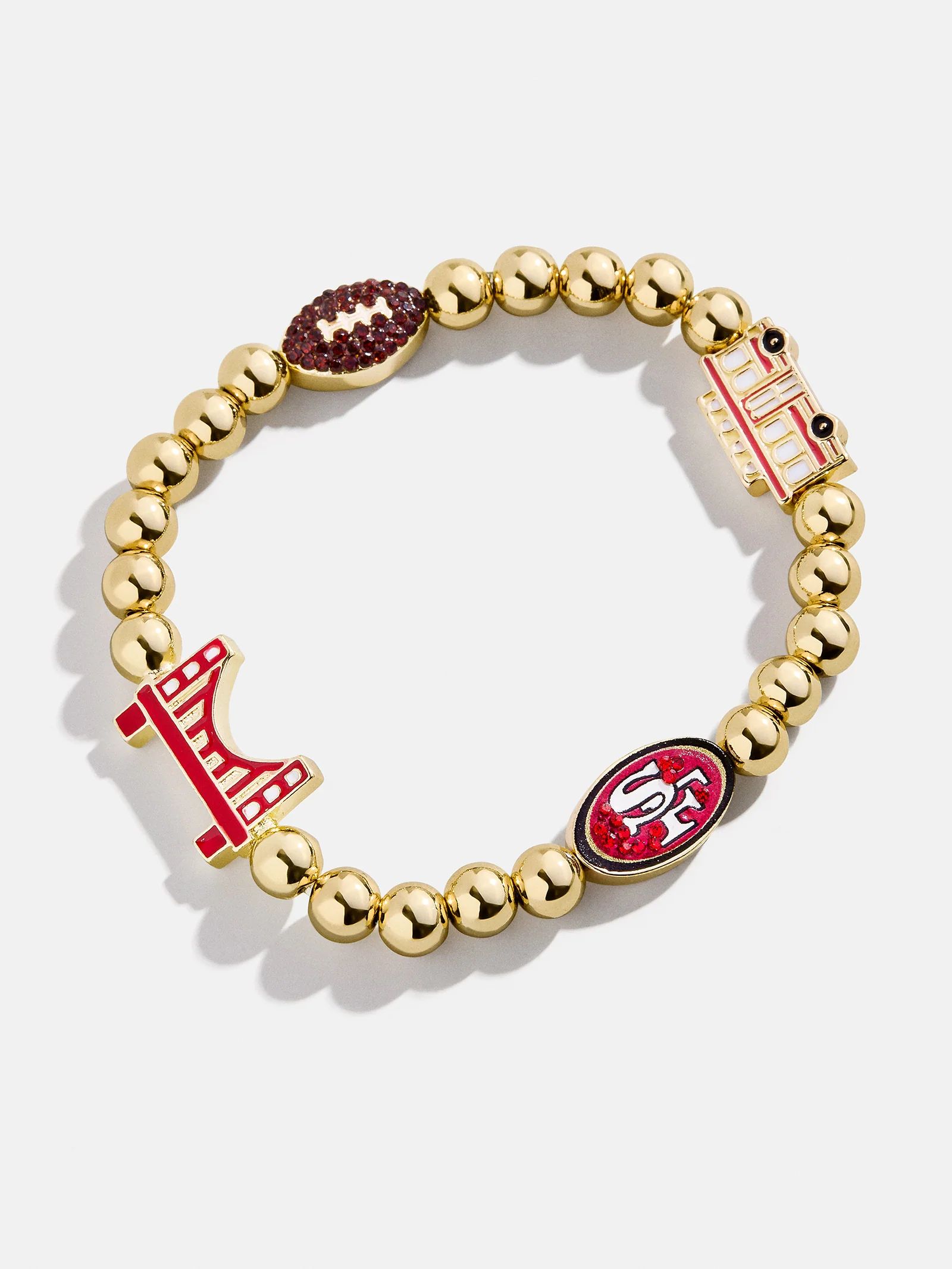 San Francisco 49ers NFL Charm Bracelet - San Francisco 49ers | BaubleBar (US)