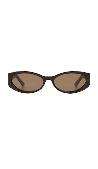 Kasia Sunglasses in Dark Havana Tort & Walnut | Revolve Clothing (Global)