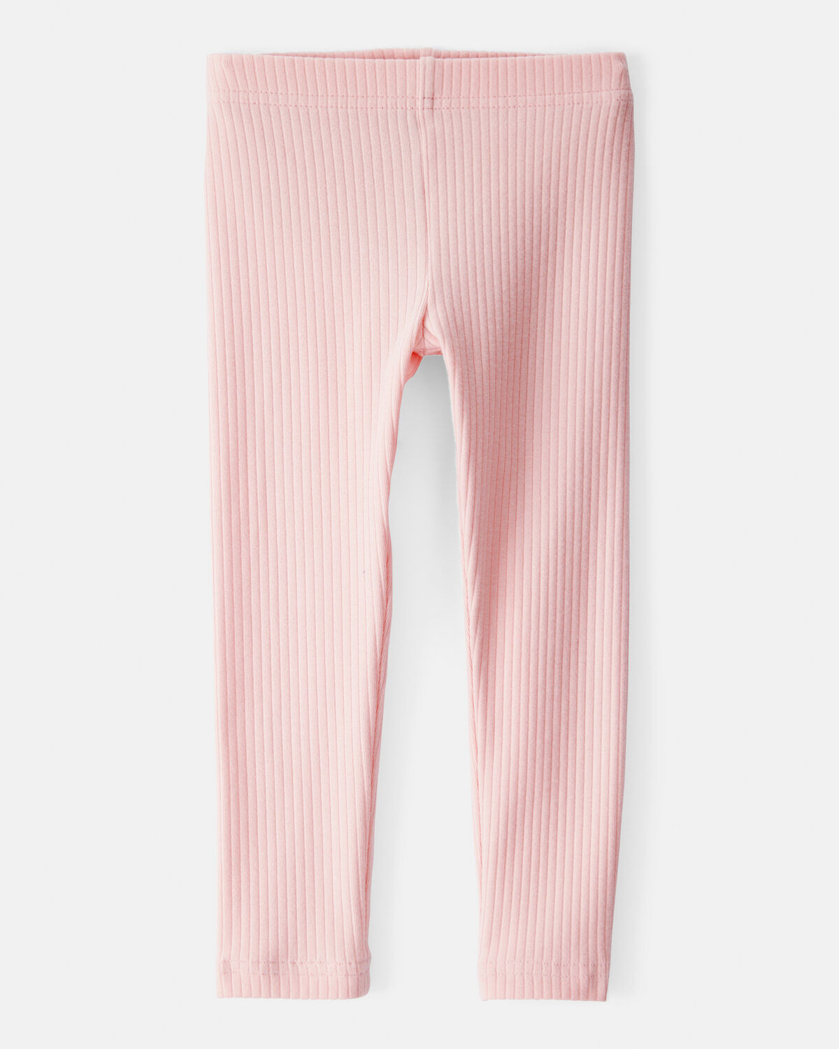 Toddler Girl Cotton Ribbed Stretch Leggings - Pink | Carter's Inc