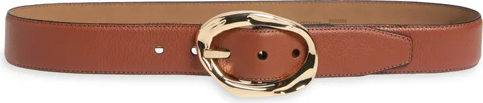 Nordstrom Cora Oval Buckle Leather Belt | Nordstrom | Nordstrom