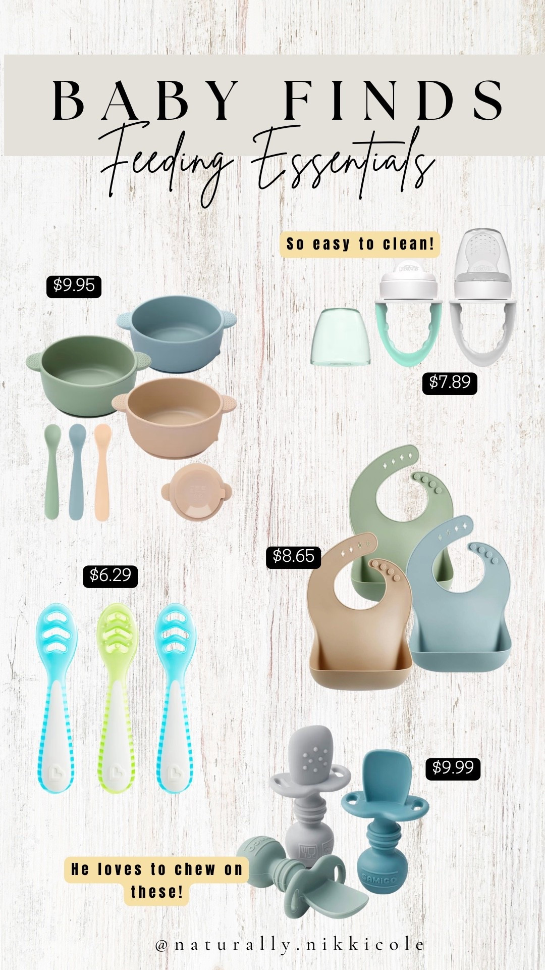We are starting solids! Love all these feeding essentials. The teether is silicone so it’s so easy to clean! I also love how the bibs match the bowls!


#LTKmomlife #LTKBaby