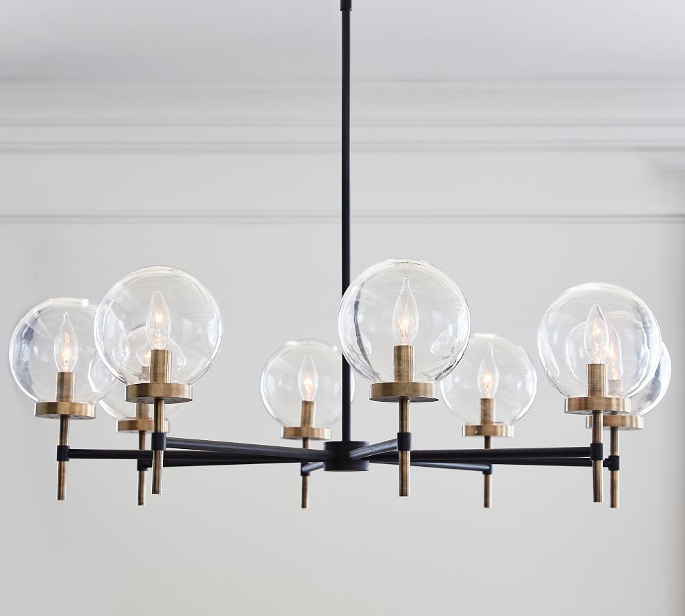 Camryn Metal & Glass Chandelier | Pottery Barn (US)