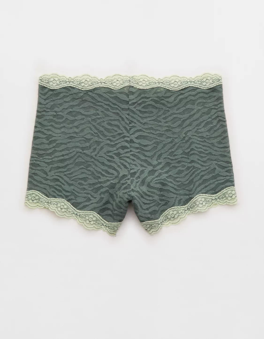 Superchill Cotton Zerba Lace High Rise Boyshort Underwear | Aerie