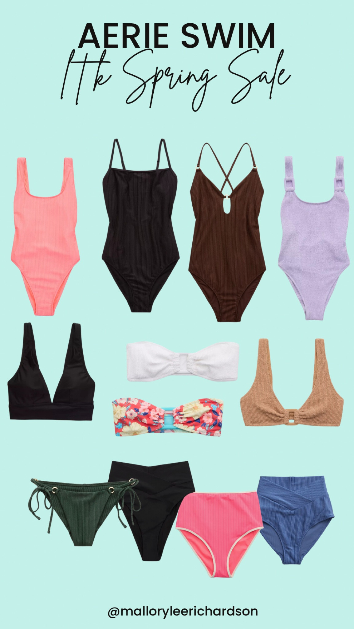 Still in need of swimsuits for spring break or summer? LTK spring sale is the perfect time to shop these cute pieces from Aerie! 
women’s swimsuits, swimwear, one piece swimsuit, bikini, bikini top, bikini bottoms, aerie swim, spring sale

#LTKswim #LTKSpringSale #LTKSeasonal