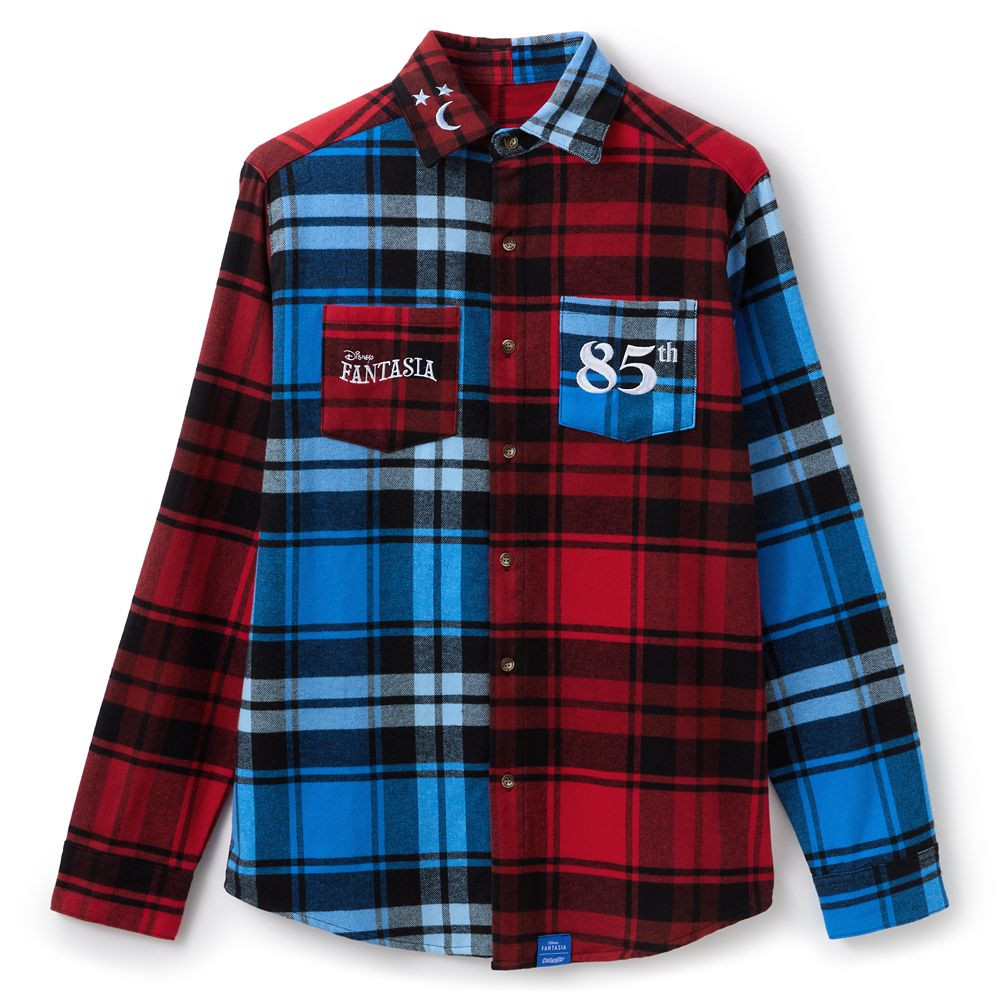 Sorcerer Mickey Mouse Flannel Shirt for Adults by Cakeworthy – Fantasia 85th Anniversary – Ex... | Disney Store