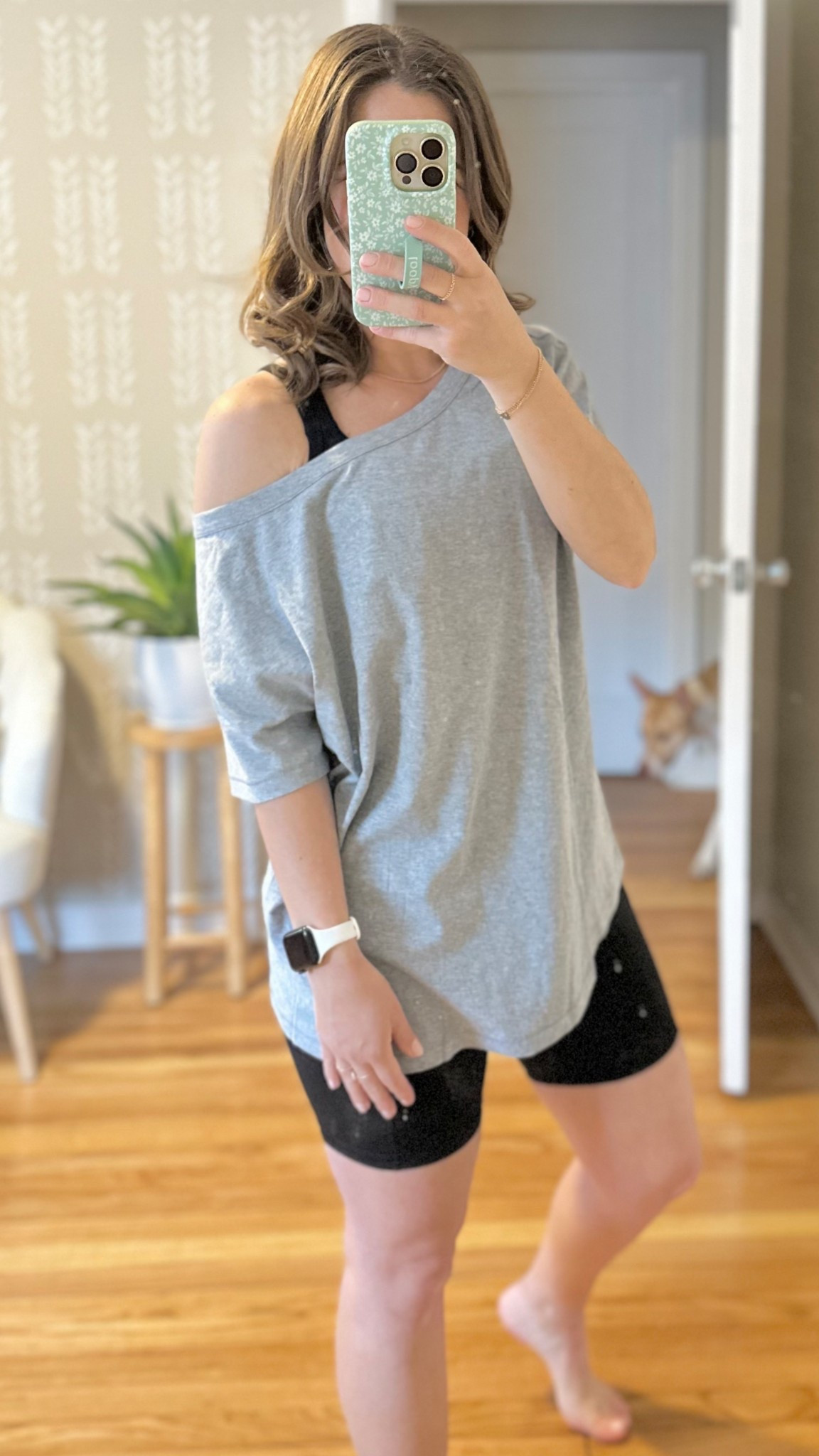t-shirt fits oversized, may want to size down, I’m wearing a small and feel like I could have done xs instead

#LTKSeasonal #LTKActive #LTKFindsUnder50