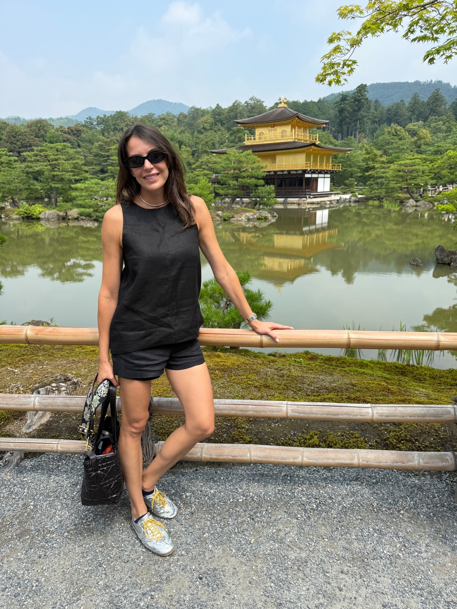 Linen set kept me cool at the Golden Temple in Kyoto 🏯

#LTKSeasonal #LTKOver40 #LTKTravel