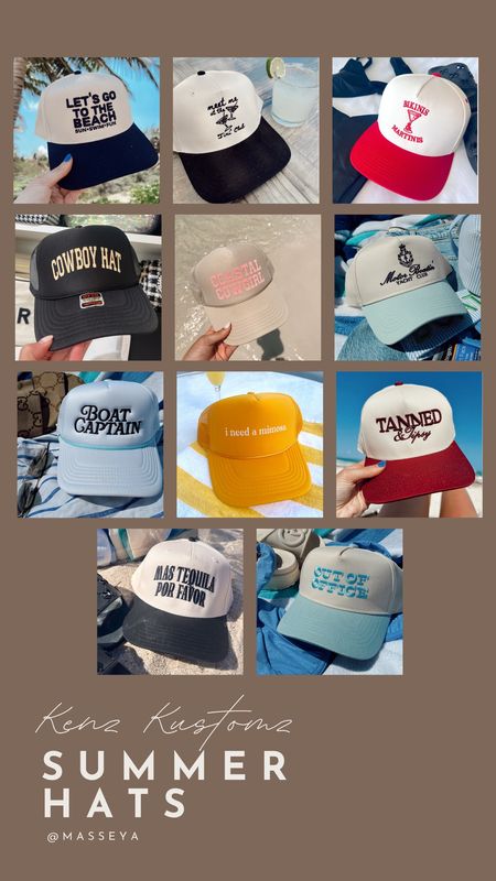 So many cute trucker hats and dad hats from Kenz Kustomz!

Summer hats, trucker hat, summer style 

#LTKFindsUnder50 #LTKFindsUnder100 #LTKStyleTip