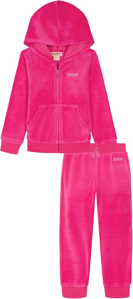 Juicy Couture baby-girls 2 Pc Velour Pant Set | Amazon (US)