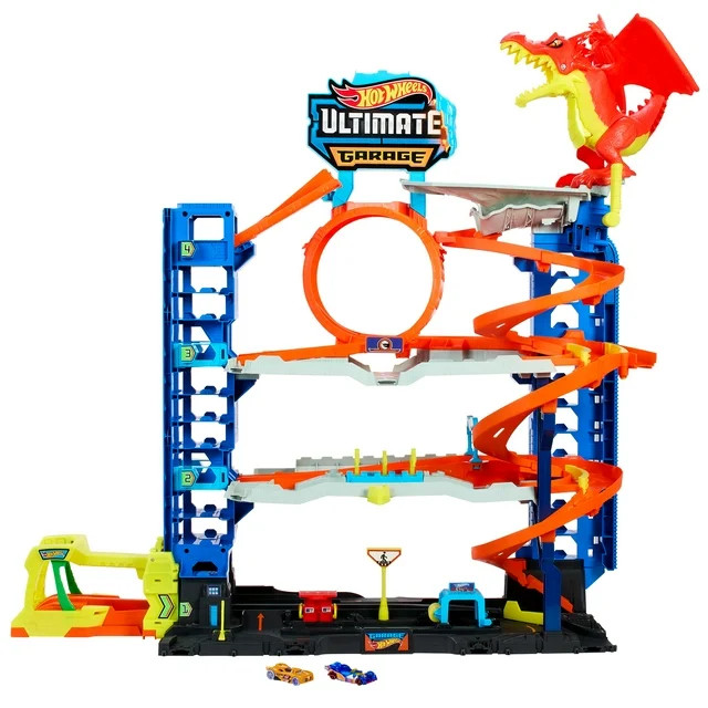 Hot Wheels City Ultimate Garage Playset with 2 Die-Cast Cars, Toy Storage for 50+ Cars - Walmart.... | Walmart (US)