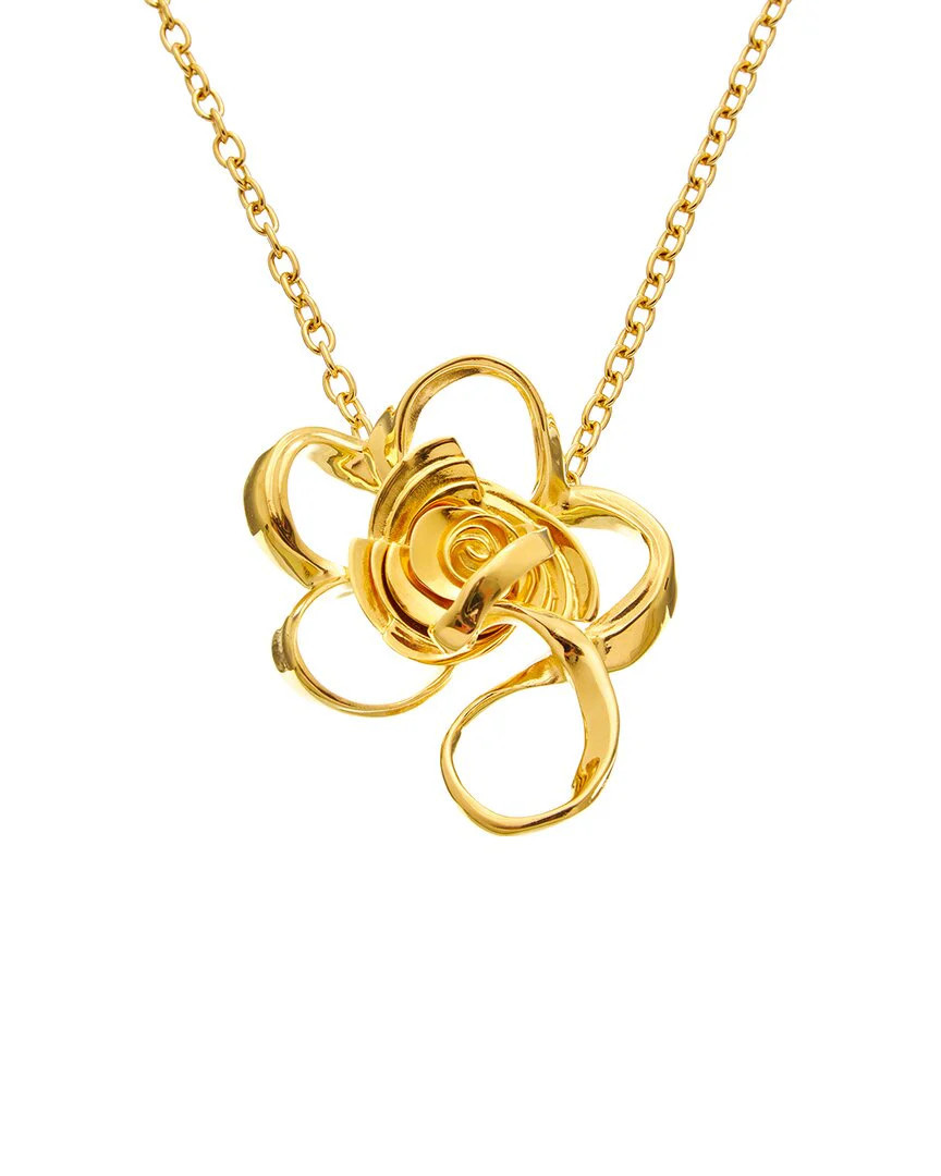 Oscar de la Renta Large Geometric Rose Necklace | Shop Simon