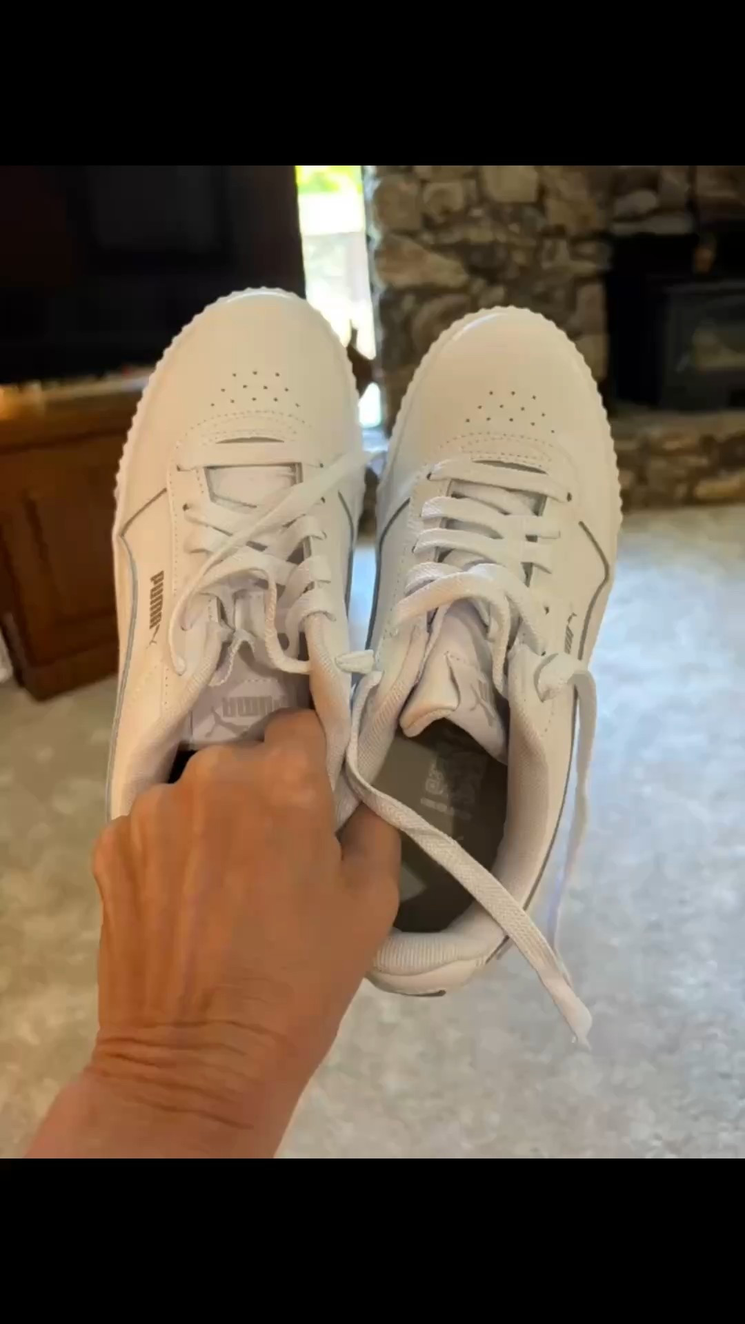 My Puma Carina sneakers in the white/silver.  Super comfy, love the platform bottom, and true to size for me anyway. Giving me 90s vibes and I am loving it. I feel like these could even be great with a dress or skirt.


#LTKShoeCrush
