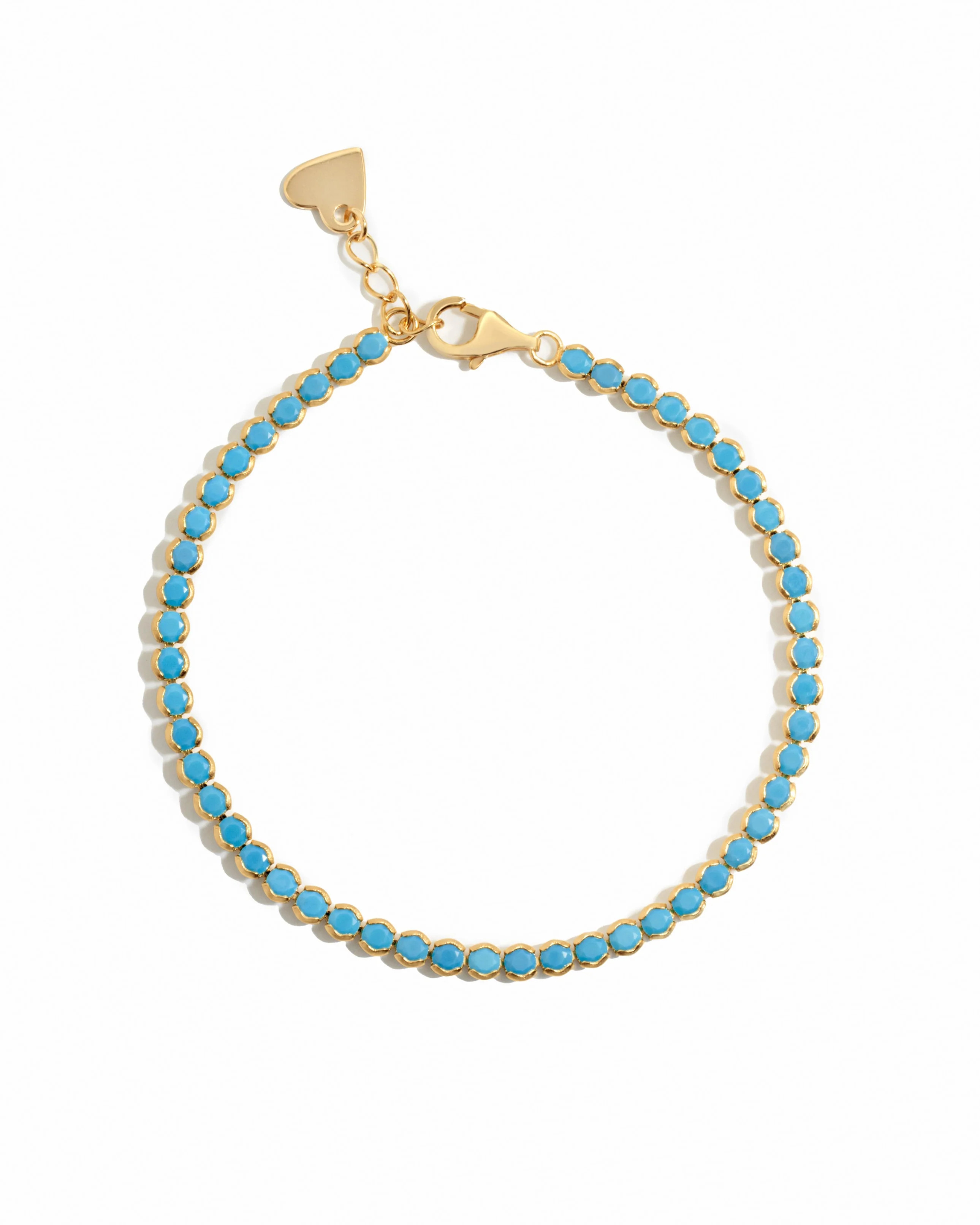 3mm Turquoise Tennis Bracelet | Sami Jewels