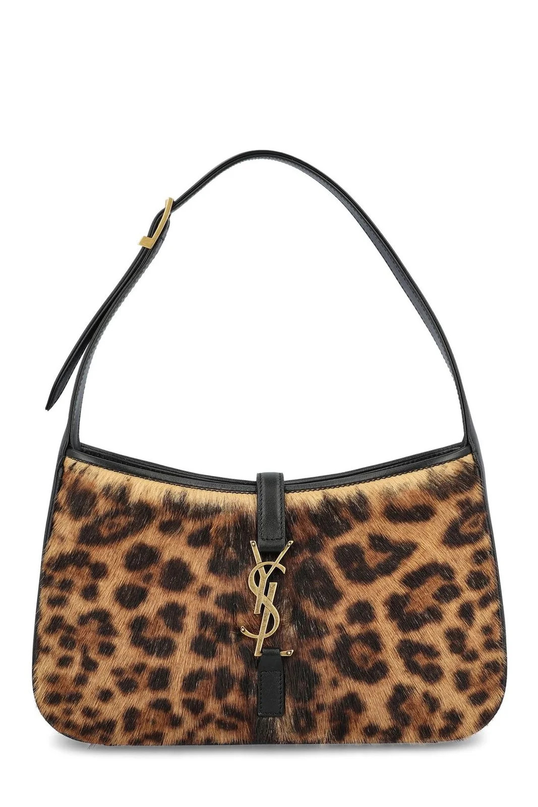Saint Laurent Leopard Patterned Logo Plaque Tote Bag | Cettire Global