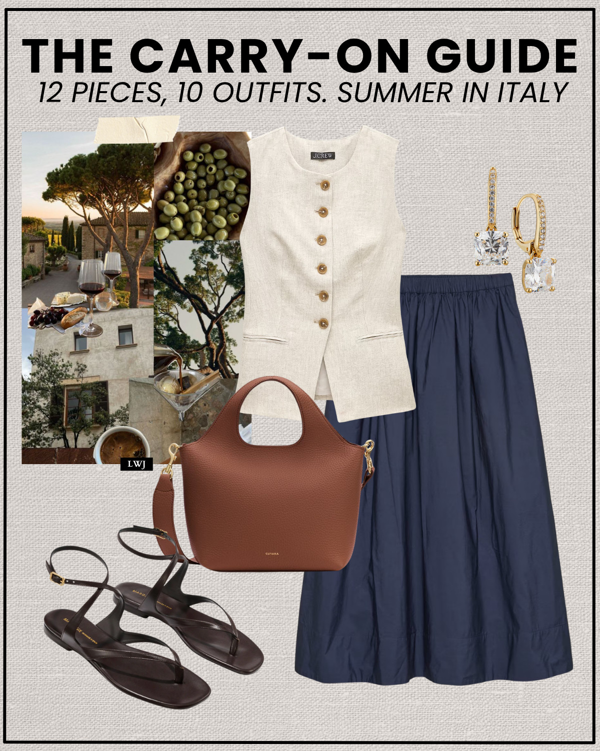 Summer outfit in Italy 

Summer style / linen vest / midi skirt / strappy sandals

#LTKTravel