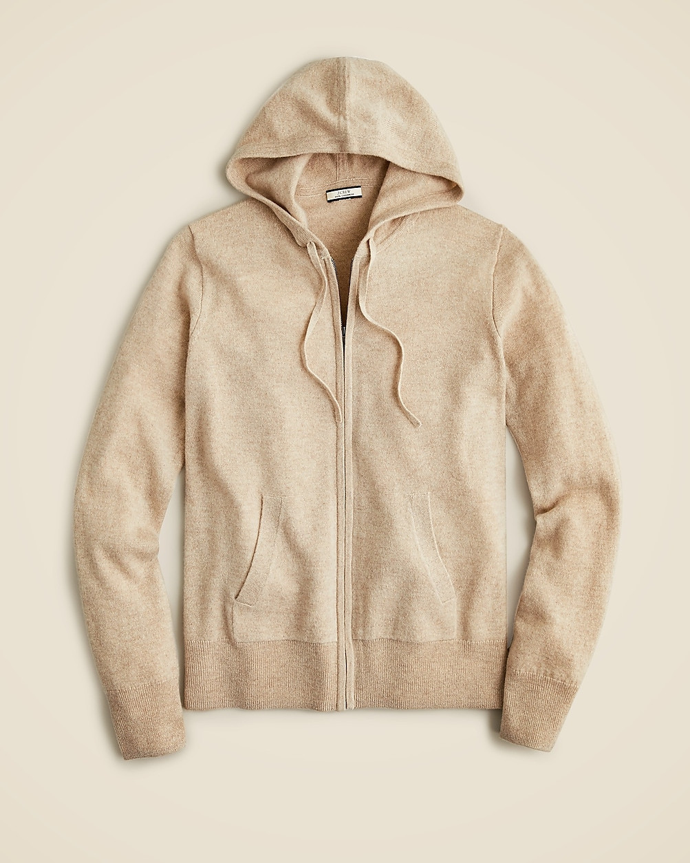 Cashmere full-zip sweater-hoodie | J. Crew US