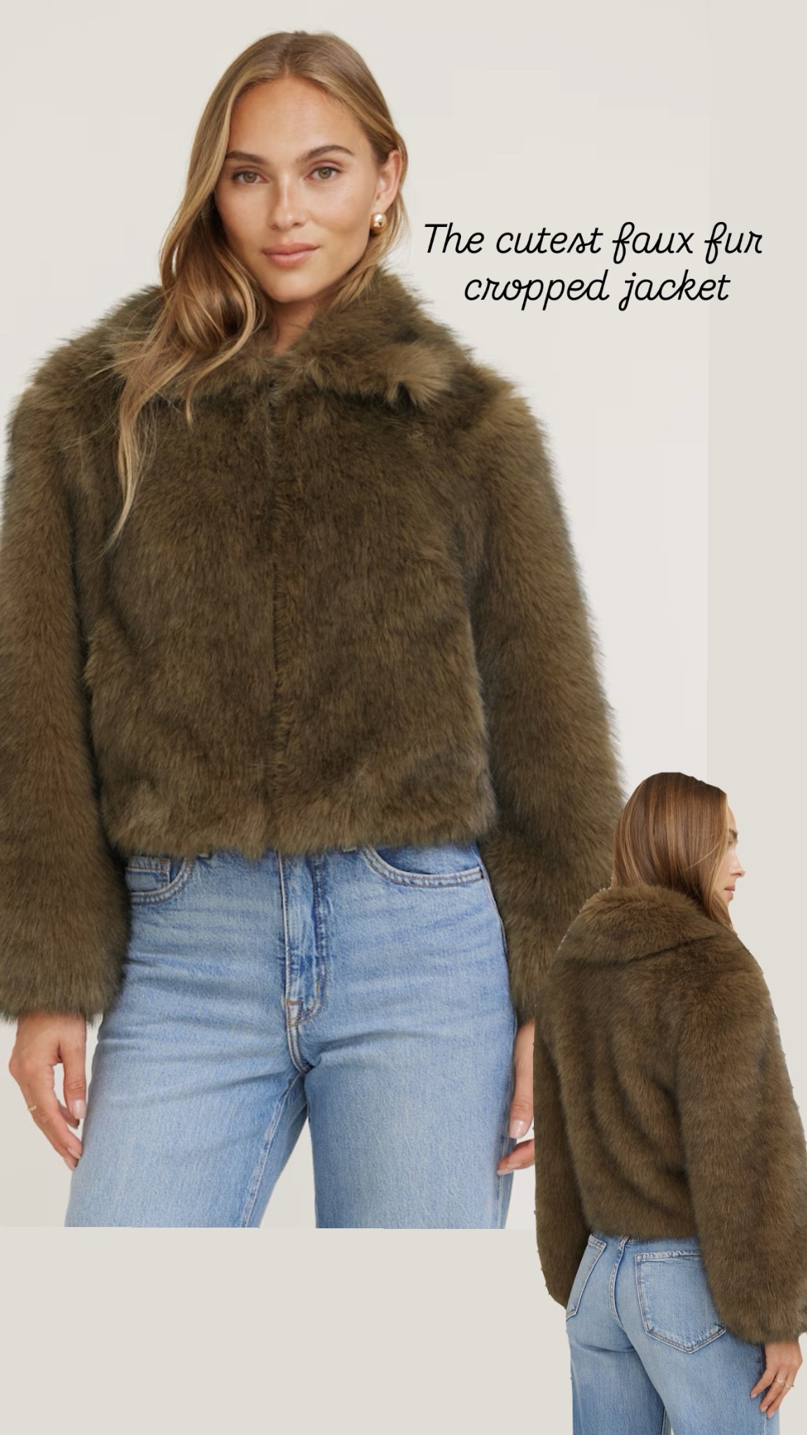 Cutie little cropped faux fur! 
I got XXS/XS 🖤

#LTKootd #LTKOver40 #LTKSaleAlert