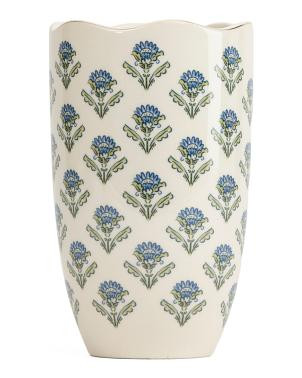 6x9.5in Metallic Accented Ceramic Decorative Vase | TJ Maxx