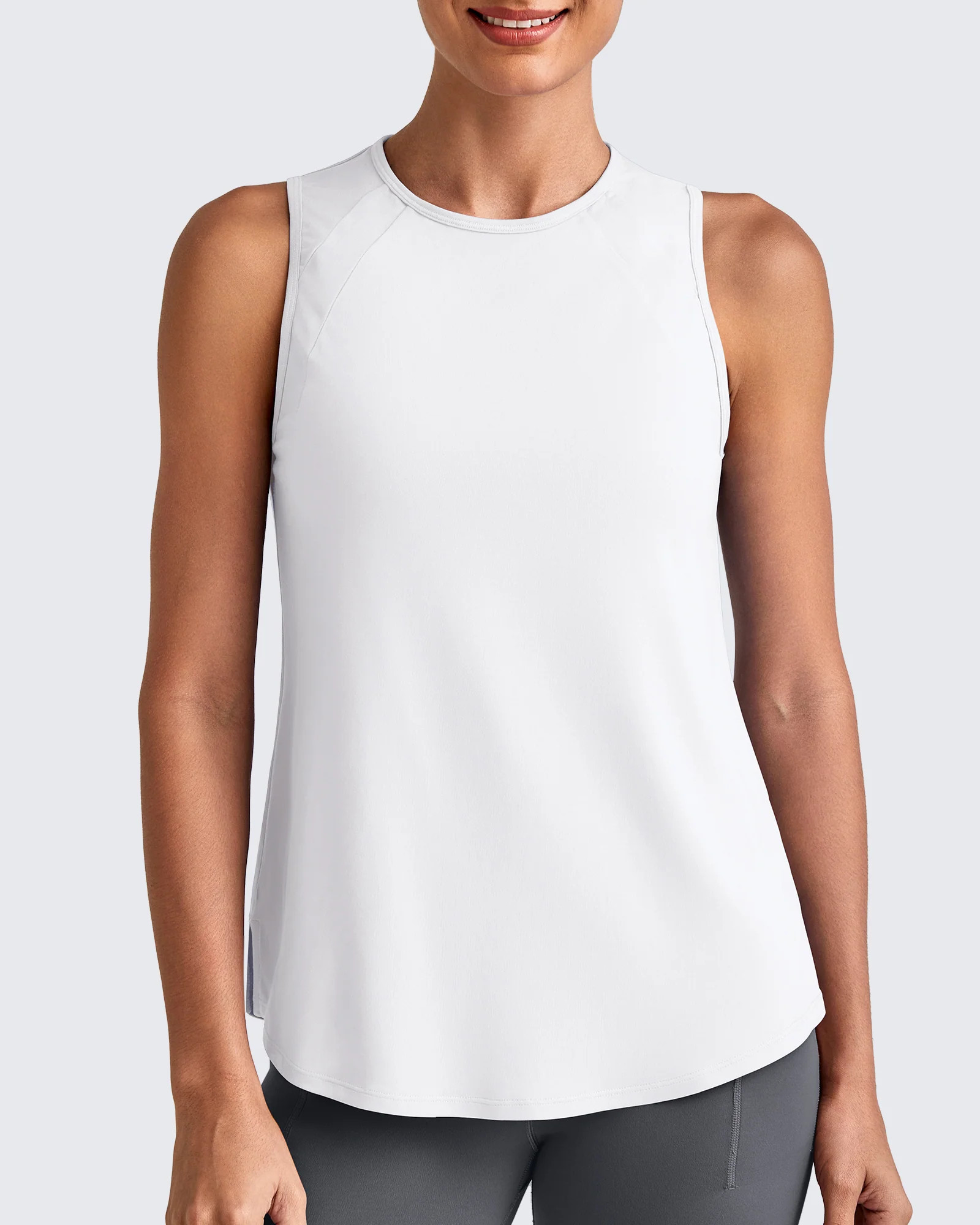 Lightweight Athletic Sleeveless Long Tank Tops | g4free activewear