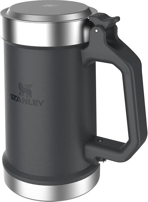 STANLEY Classic Bottle Opener Beer Stein 24 oz | Flip Up Lid and Heavy Duty Handle with Built In ... | Amazon (US)