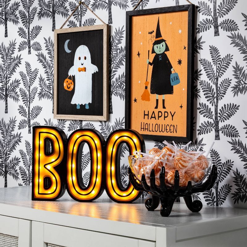 Light Up Boo Halloween Decorative Sign - Hyde & EEK! Boutique™ | Target