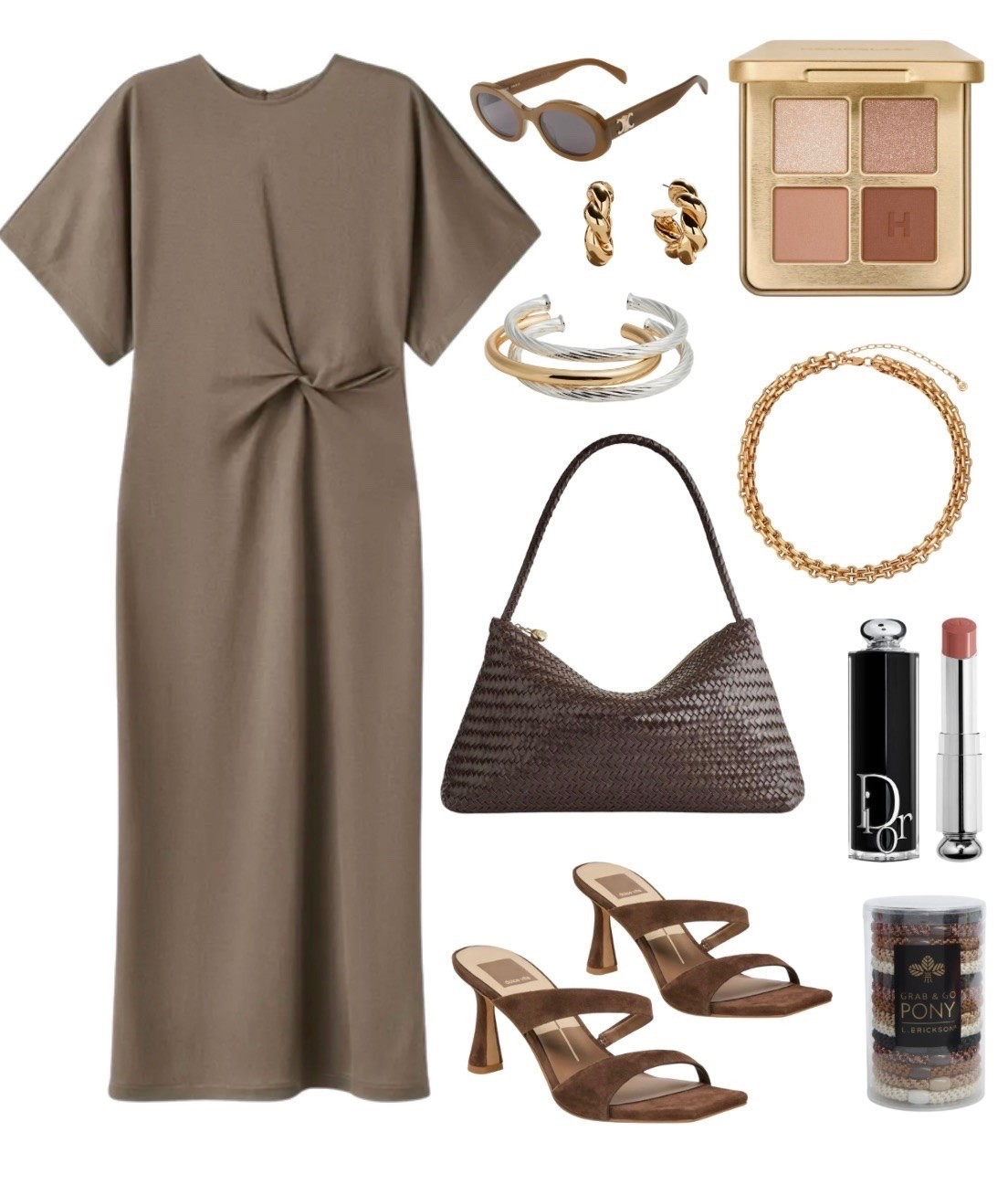 Spring outfit
Dress
Bag
Sandal 
Gold necklace

#LTKdayinmylife #LTKSeasonal